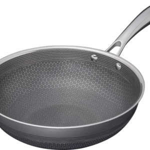 10 In Hybrid Stainless Steel Wok Pan with Stay-Cool Handle-PFOA Free, Dishwasher