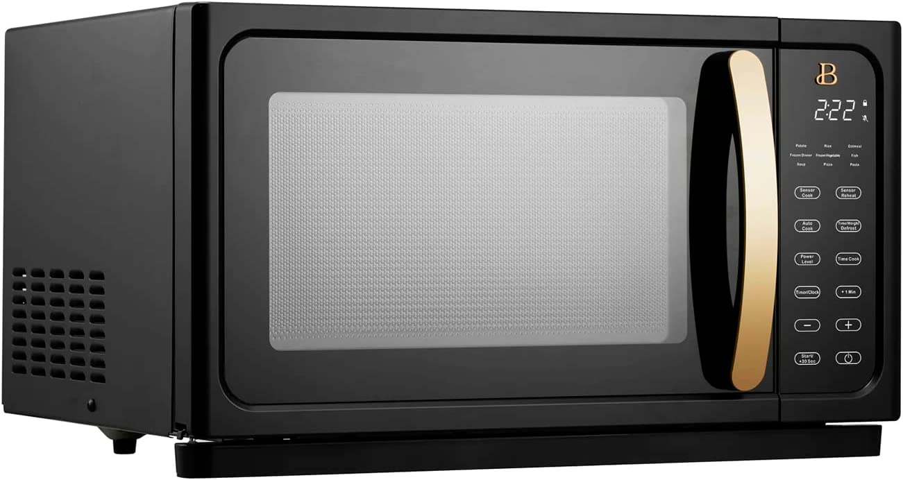 Beautiful 1.1 Cu ft 1000 Watt, Sensor Microwave Oven, Black Sesame by ...