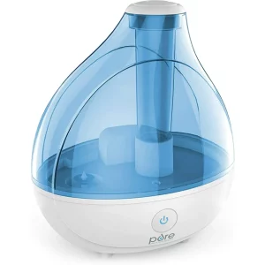 Pure Enrichment MistAireTM Ultrasonic Cool Mist Humidifier – Premium Unit Lasts Up to 25 Hours with Whisper-Quiet Operation, Automatic Shut-Off, Nig
