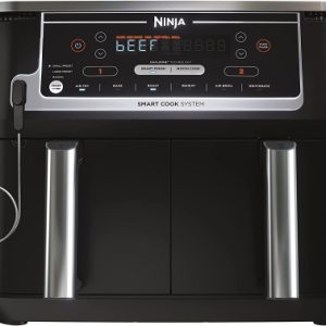 Ninja DZ550 Foodi 6-in-1 10-qt. XL 2-Basket Air Fryer – Black