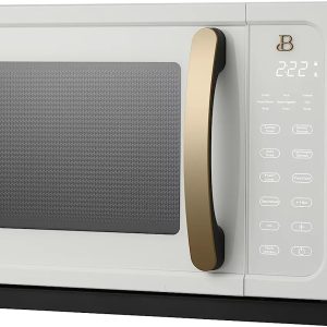 Beautiful 1.1 Cu ft 1000 Watt, Sensor Microwave Oven, White Icing by Drew Barrymore