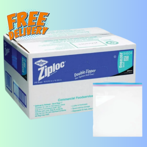 Ziploc Double Zipper Freezer Bags, Gallon, 250 Ct