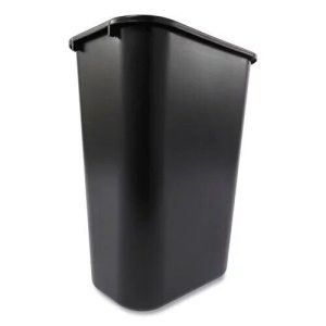 Rubbermaid , RCP295700BK, 41 QT Large Deskside Wastebasket, 1 Each, Black