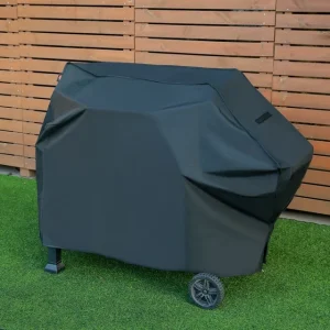 Rip-Stop Charcoal Grill Cover Black Heavy Duty 48X25X40 Inch Outdoor Protection