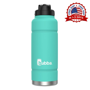 Trailblazer Insulated Stainless Steel Water Bottle with Straw Lidin Teal, 40 oz