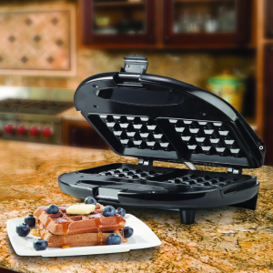 NEW Brentwood TS-243 Non-Stick Dual Waffle Maker – Black